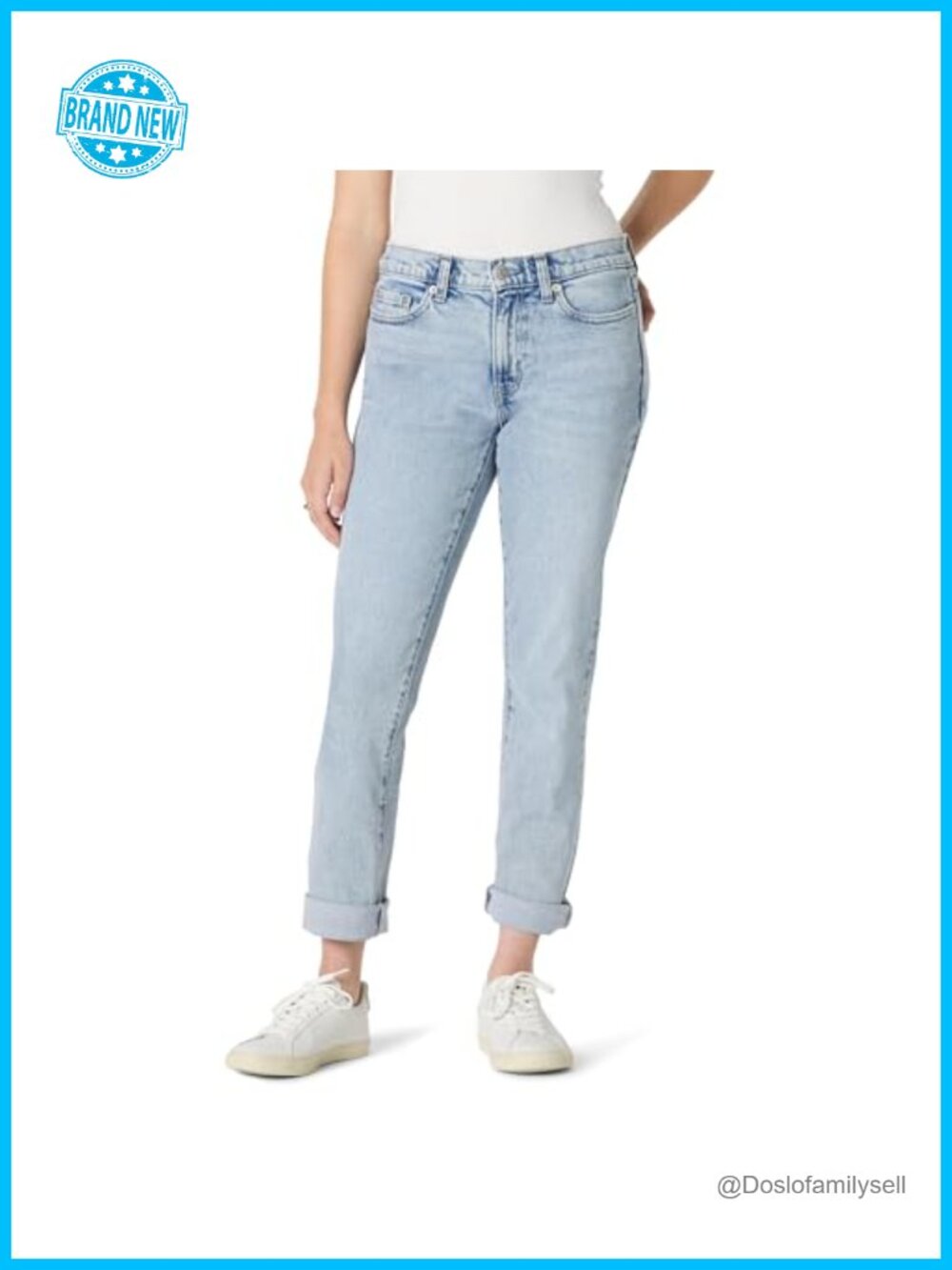 Low Stretch Mid-Rise Boyfriend Crop Jeans